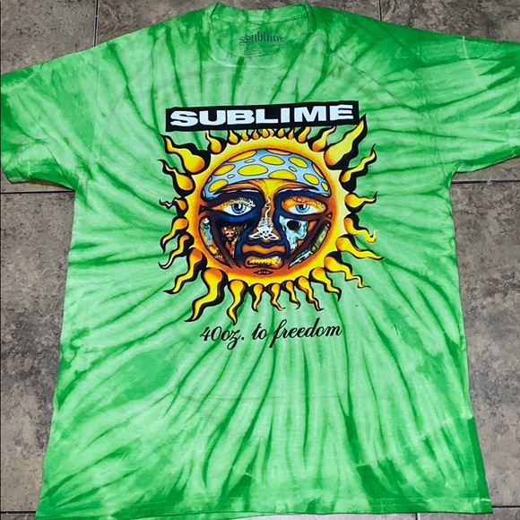 Sublime Other - Sublime Green Tie Dye Tee Shirt VTG Style Men’s Te